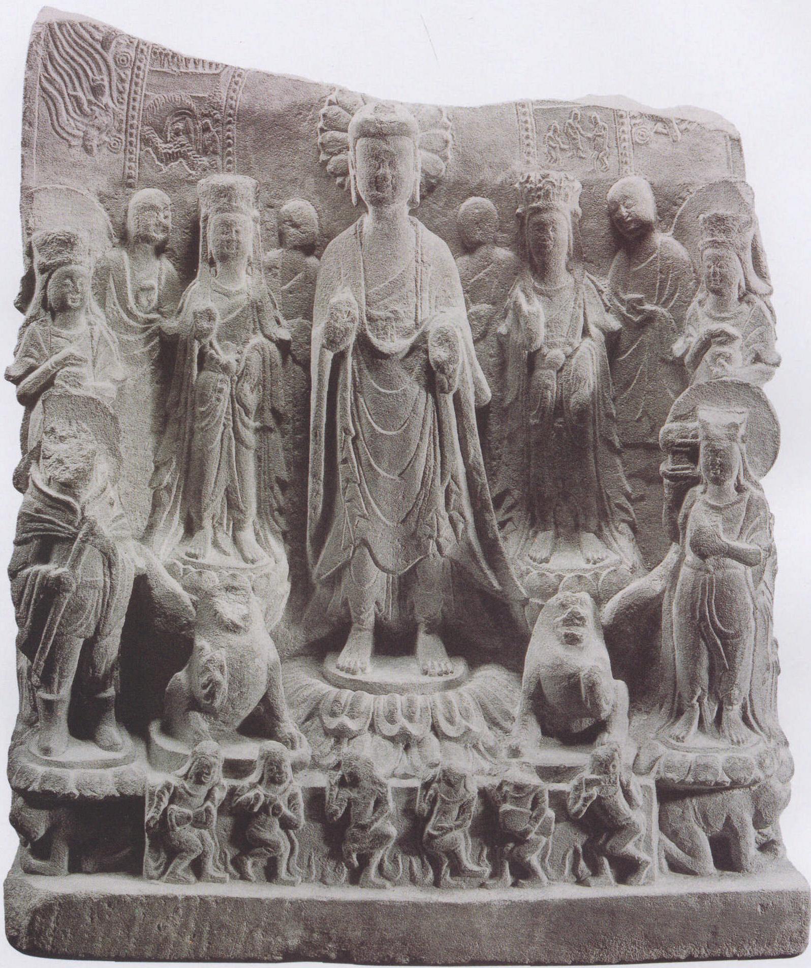 图4 释迦牟尼佛石造像